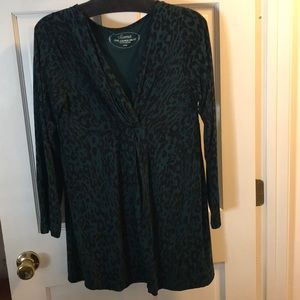 Soma Live Lounge Green/ Black Empire Tunic, L